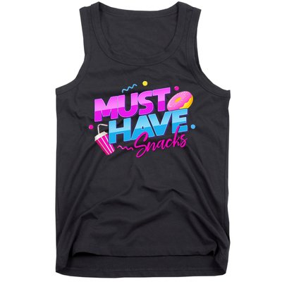 Morejstu Merch Jstu Must Have Snacks Tank Top