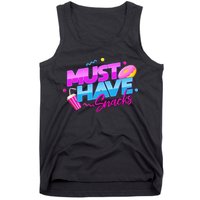Morejstu Merch Jstu Must Have Snacks Tank Top