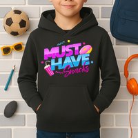 Morejstu Merch Jstu Must Have Snacks Kids Hoodie