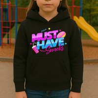 Morejstu Merch Jstu Must Have Snacks Kids Hoodie