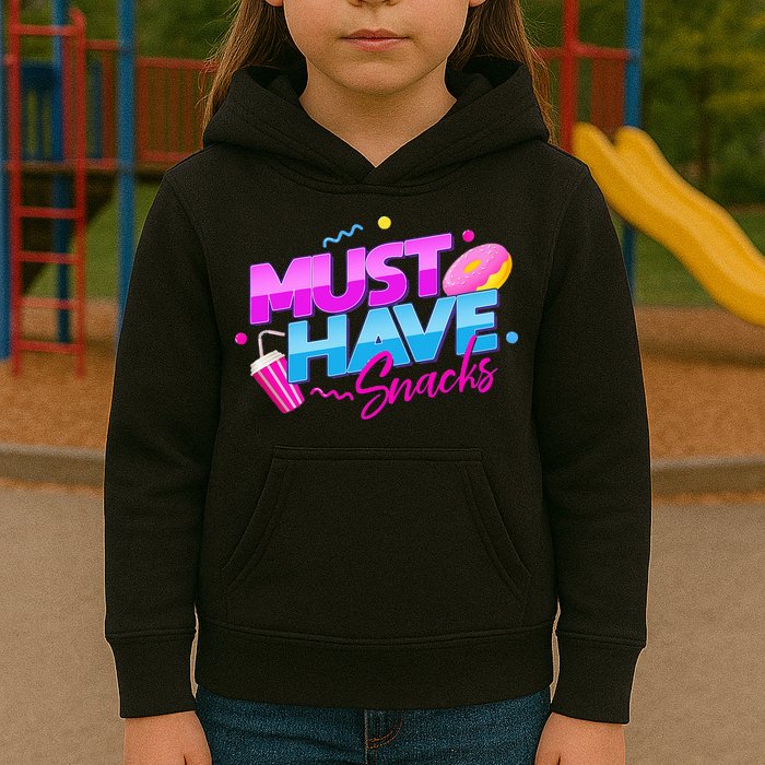Morejstu Merch Jstu Must Have Snacks Kids Hoodie