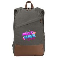Morejstu Merch Jstu Must Have Snacks Cotton Canvas Backpack