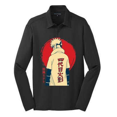 Minato Minato Japanese Silk Touch Performance Long Sleeve Polo