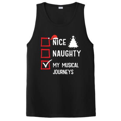 My Musical Journeys Nice Naughty Christmas Musician Artist Gift PosiCharge Competitor Tank