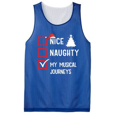 My Musical Journeys Nice Naughty Christmas Musician Artist Gift Mesh Reversible Basketball Jersey Tank