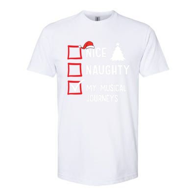 My Musical Journeys Nice Naughty Christmas Musician Artist Gift Softstyle CVC T-Shirt