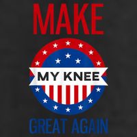 Make My Knee Great Again Funny Surgery Injury Recovery 7 Panel Mesh Trucker Snapback Hat