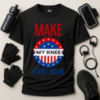 Make My Knee Great Again Funny Surgery Injury Recovery Cooling Performance Crew T-Shirt