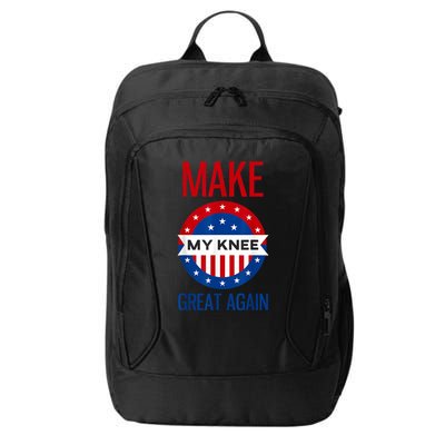 Make My Knee Great Again Funny Surgery Injury Recovery City Backpack