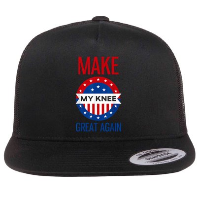 Make My Knee Great Again Funny Surgery Injury Recovery Flatbill Hat