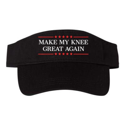 Make My Knee Great Again Funny Surgery Injury Recovery Valucap Bio-Washed Visor