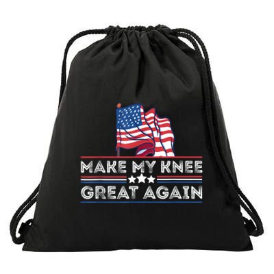 Make My Knee Great Again Funny Surgery Injury Recovery Drawstring Bag