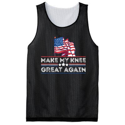 Make My Knee Great Again Funny Surgery Injury Recovery Mesh Reversible Basketball Jersey Tank