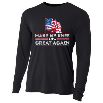 Make My Knee Great Again Funny Surgery Injury Recovery Cooling Performance Long Sleeve Crew