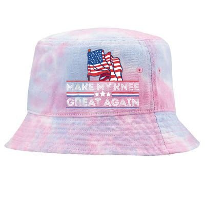 Make My Knee Great Again Funny Surgery Injury Recovery Tie-Dyed Bucket Hat