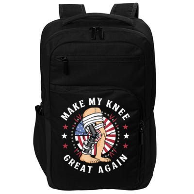 Make My Knee Great Again Funny Surgery Injury Recovery Impact Tech Backpack