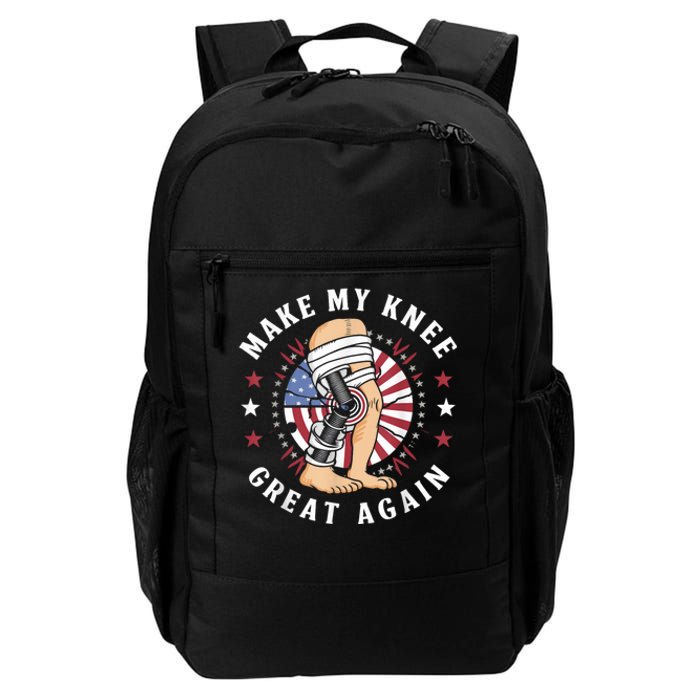 Make My Knee Great Again Funny Surgery Injury Recovery Daily Commute Backpack