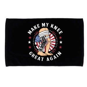 Make My Knee Great Again Funny Surgery Injury Recovery Microfiber Hand Towel