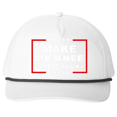 Make My Knee Great Again Funny Trump Injury Recovery Gift Snapback Five-Panel Rope Hat