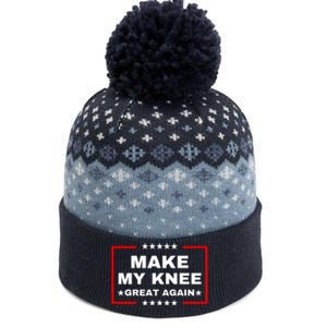 Make My Knee Great Again Funny Trump Injury Recovery Gift The Baniff Cuffed Pom Beanie