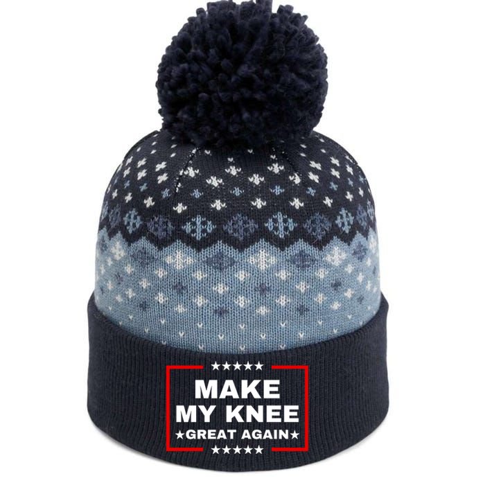 Make My Knee Great Again Funny Trump Injury Recovery Gift The Baniff Cuffed Pom Beanie