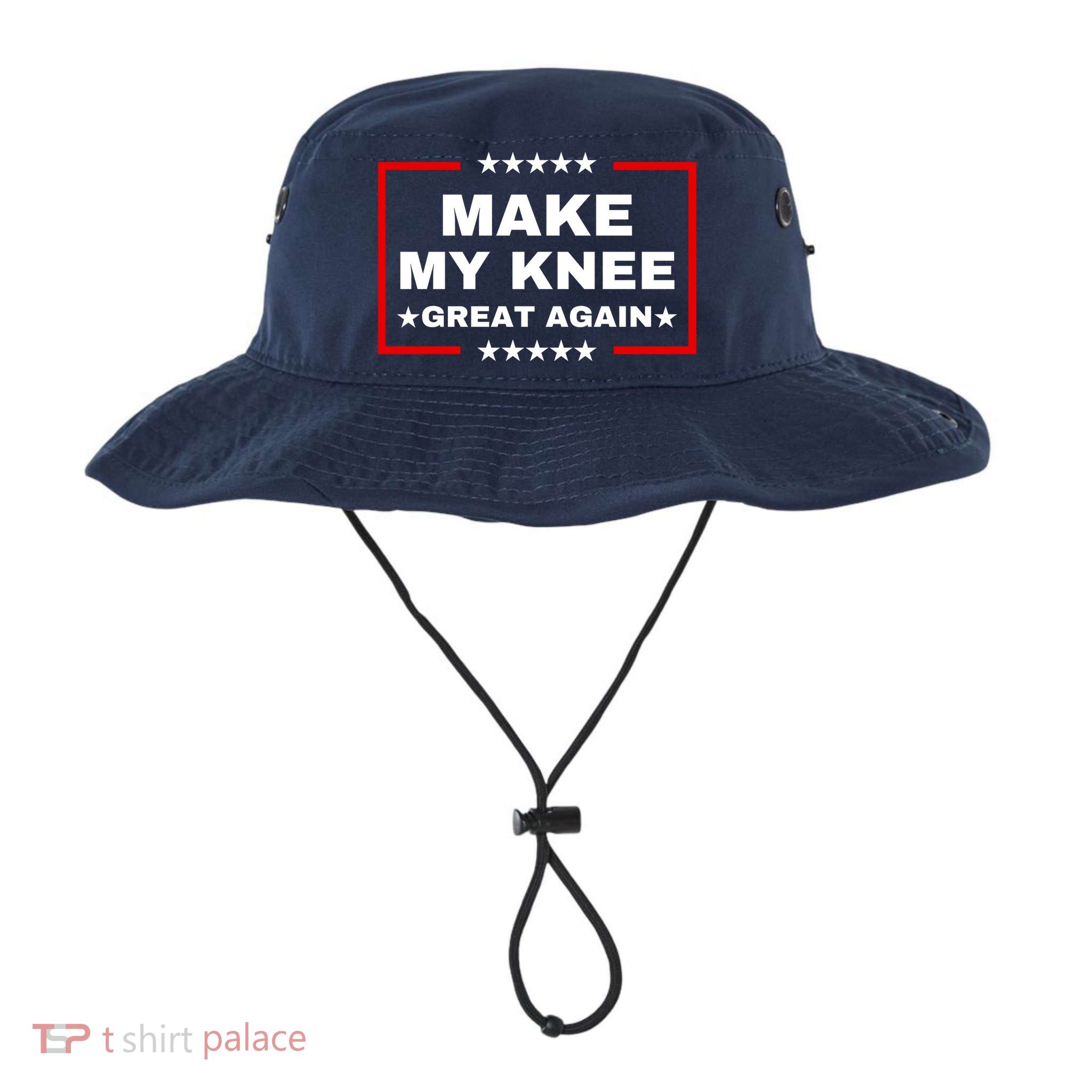 Make My Knee Great Again Funny Trump Injury Recovery Gift Bucket Hat