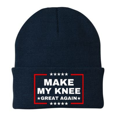 Make My Knee Great Again Funny Trump Injury Recovery Gift Knit Cap Winter Beanie