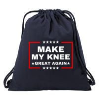 Make My Knee Great Again Funny Trump Injury Recovery Gift Drawstring Bag