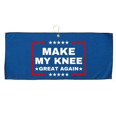 Make My Knee Great Again Funny Trump Injury Recovery Gift Large Microfiber Waffle Golf Towel