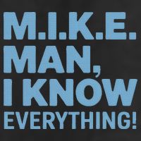M.I.K.E. Mike Knows Everything 7 Panel Mesh Trucker Snapback Hat