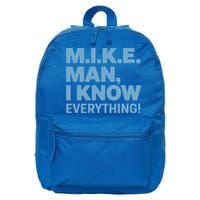 M.I.K.E. Mike Knows Everything 16 in Basic Backpack