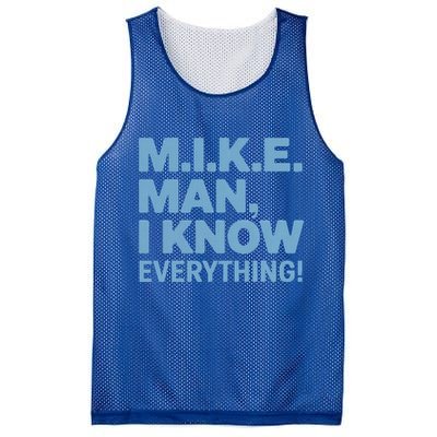 M.I.K.E. Mike Knows Everything Mesh Reversible Basketball Jersey Tank