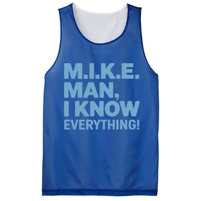 M.I.K.E. Mike Knows Everything Mesh Reversible Basketball Jersey Tank