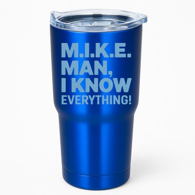 M.I.K.E. Mike Knows Everything Tumbler