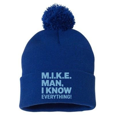 M.I.K.E. Mike Knows Everything Pom Pom 12in Knit Beanie