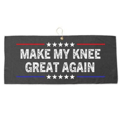 Make My Knee Great Again Funny Surgery Injury Recovery Large Microfiber Waffle Golf Towel