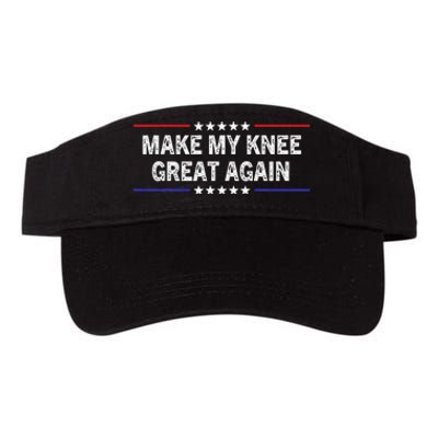 Make My Knee Great Again Funny Surgery Injury Recovery Valucap Bio-Washed Visor