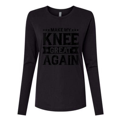 Make My Knee Great Again Womens Cotton Relaxed Long Sleeve T-Shirt