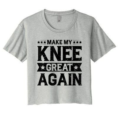 Make My Knee Great Again Women's Crop Top Tee