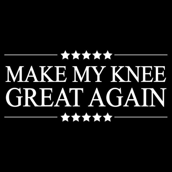 Make My Knee Great Again Funny Surgery Gift Great Gift Drawstring Bag