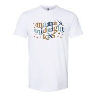 Mamas Midnight Kiss Retro Blue And Gold Softstyle CVC T-Shirt