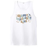 Mamas Midnight Kiss Retro Blue And Gold PosiCharge Competitor Tank