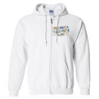 Mamas Midnight Kiss Retro Blue And Gold Full Zip Hoodie