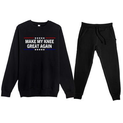 Make My Knee Great Again Premium Crewneck Sweatsuit Set