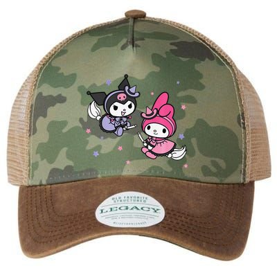 My Melody Kuromi Little Witches Halloween Premium Legacy Tie Dye Trucker Hat