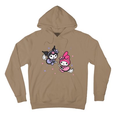 My Melody Kuromi Little Witches Halloween Premium Hoodie