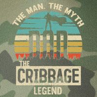 Man Myth Legend Dad Cribbage Legacy Tie Dye Trucker Hat