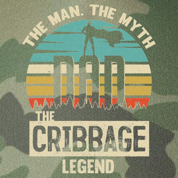 Man Myth Legend Dad Cribbage Legacy Tie Dye Trucker Hat