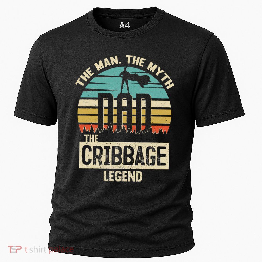 Man Myth Legend Dad Cribbage Performance Shirt