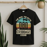 Man Myth Legend Dad Cribbage T-Shirt